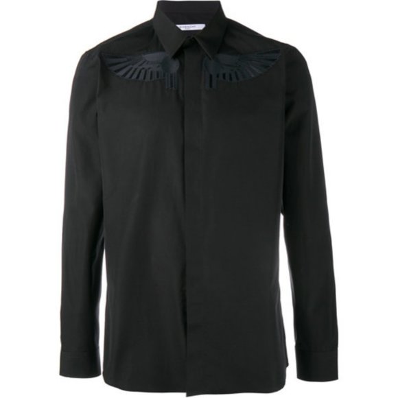 Givenchy Wing Embroidered Long Sleeve Shirt - Picture 1 of 6